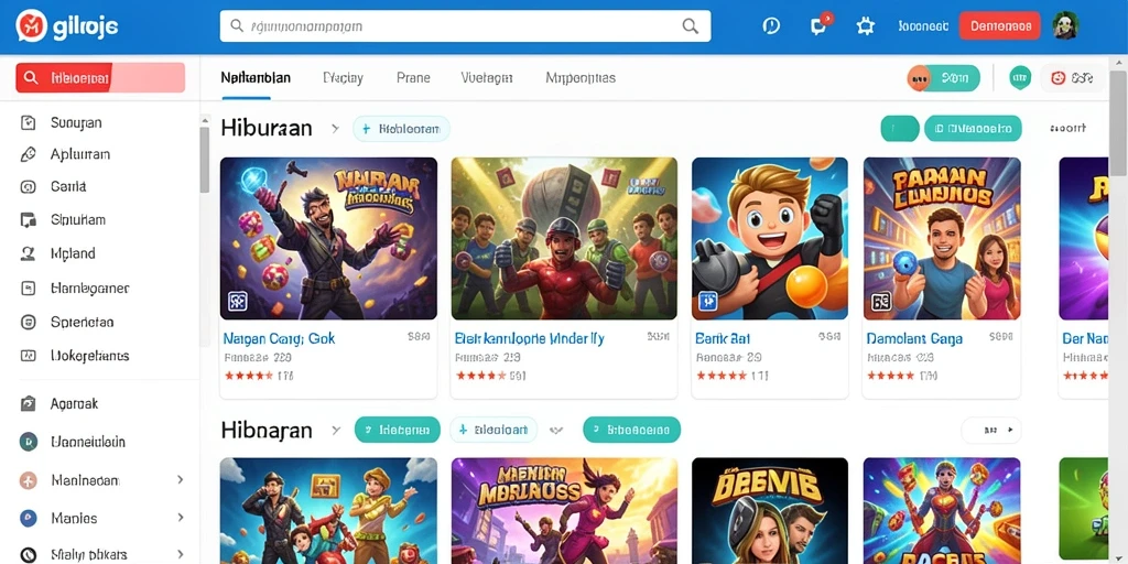 Screenshot memperlihatkan variasi tema mesin slot yang tersedia.