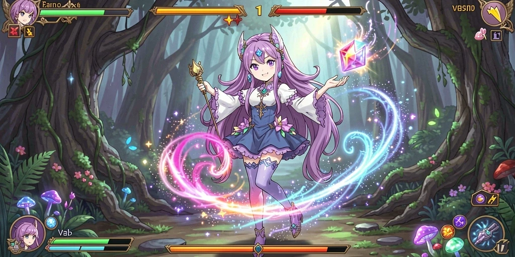 Visualisasi gameplay yang seru dan penuh aksi.