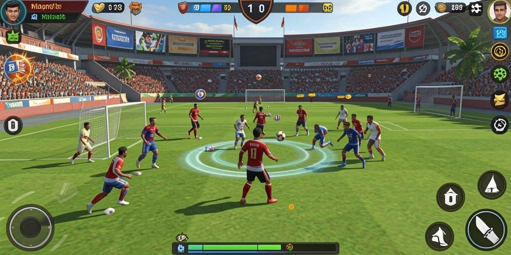 Salah satu lokasi dalam game yang menawan dan penuh warna.